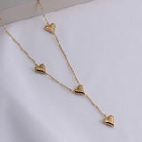Golden Affection Trio Necklace