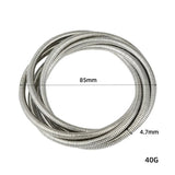 Stretch Coil Round Silver & Gold Bracelet