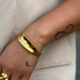 Majestic Arc 18k Gold Plated Stainless Steel Bracelet