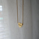 Golden Affection 11:11 Heart Necklace
