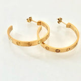 Halo Grip Stud Hoops