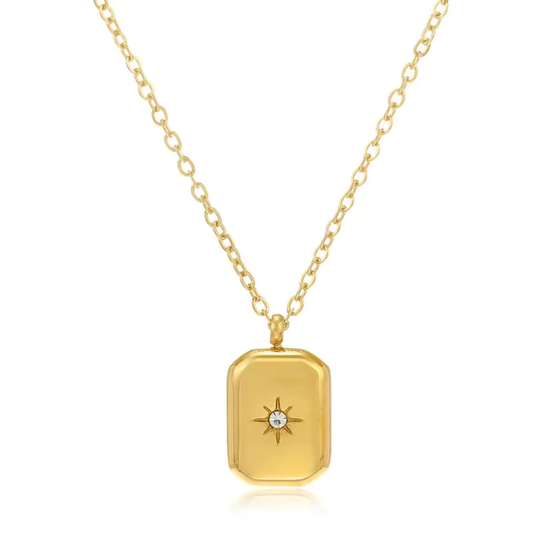 Refined Gold Pendant Necklace