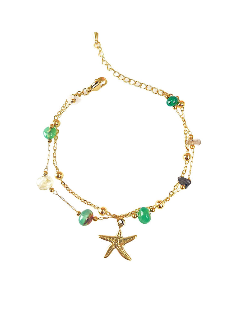 2 in 1 Starfish Charm Bracelet & Anklet