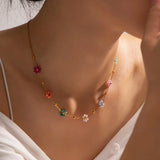 Floral Opulence Chain Necklace
