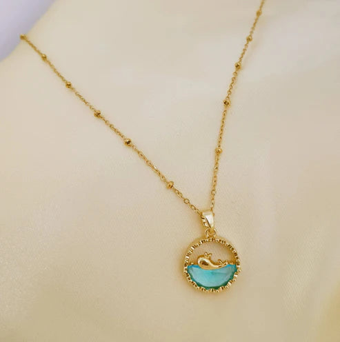 Dolphin Oasis Pendant Neckless