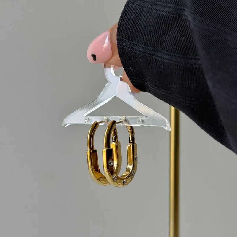 Mini Gem Hug Hoops