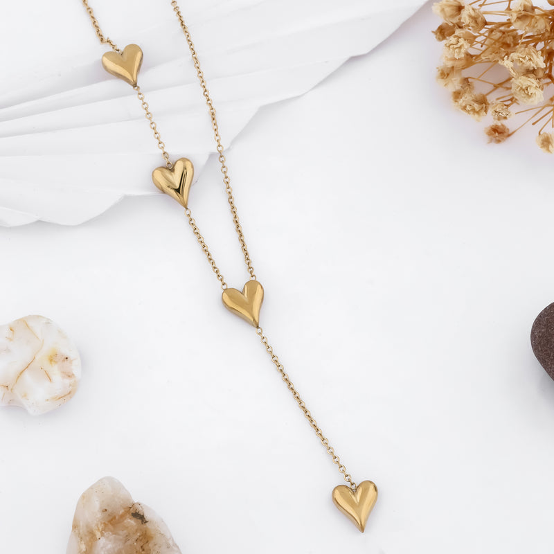 Golden Affection Trio Necklace