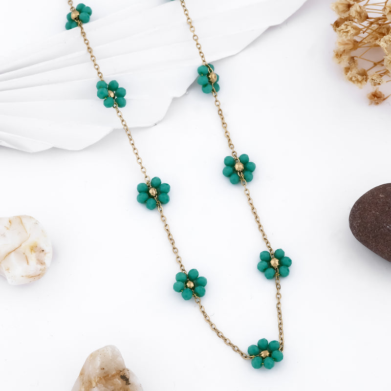 Floral Opulence Chain Necklace