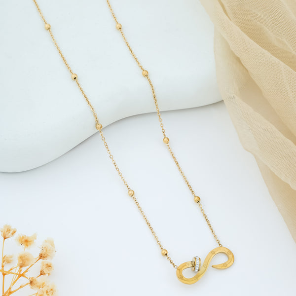 Diamond Embrace Gold Plated Necklace
