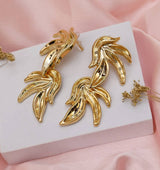Golden Drift Statement Earrings