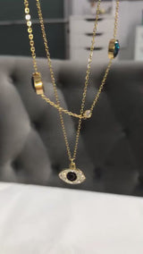 Celestial Guardian Evil Eye Necklace